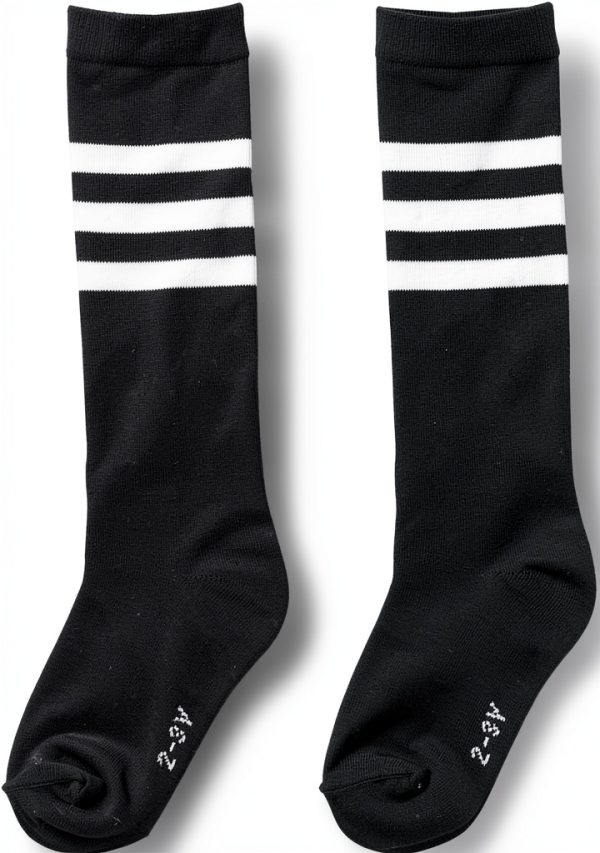 FZBNSRKO Kids Cotton Knee High Soccer Socks 2-3 Years