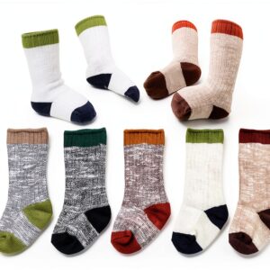 Baby Boys Knee High Socks Soft Cotton Stay Up Assorted-0