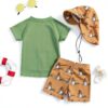 Mallard Baby Boys Swim Set Green Rash Guard Quick Dry-3