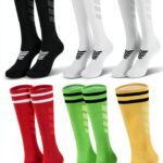 Kids Soccer Socks Polyester Spandex Youth Sports Knee High-0