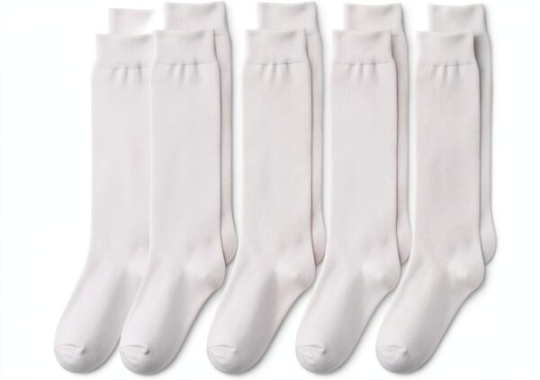Boys Knee High Socks Cotton School Uniform 5 Pack-0