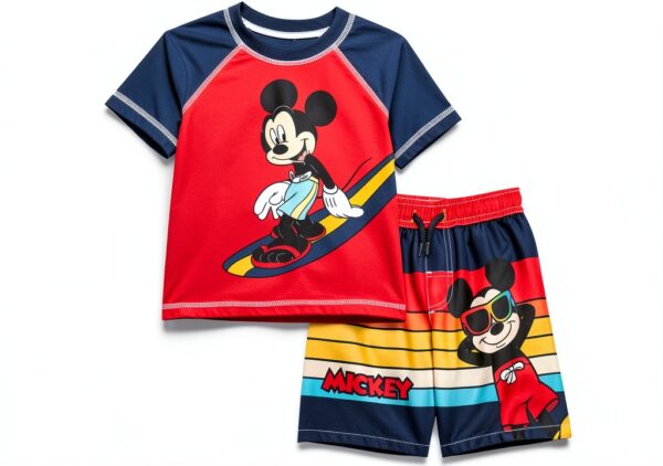 Dreamwave Disney Boys Rash Guard UPF 50+ Swim Set-0