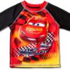 Disney Pixar Cars Boys Rash Guard UPF 50 Swim Set-2