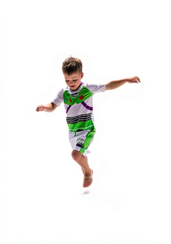 Bentex Toy Story Boys UPF 50 Swim Set Rash Guard Shorts-1