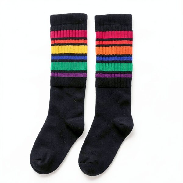 Kids Striped Socks Cotton Polyester Boys Girls 1-10 Years-2
