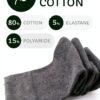 LAETAN Kids Knee High Socks Cotton Stretch School Uniform-3