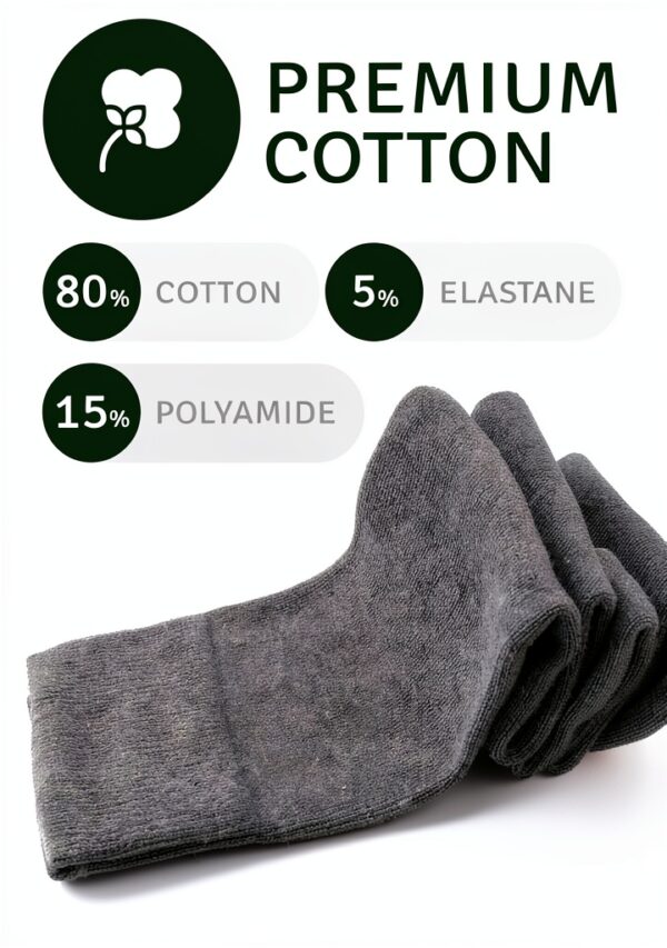 LAETAN Kids Knee High Socks Cotton Stretch School Uniform-3