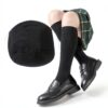 Girls Knee High Socks Soft Cotton Seamless Toe 3 Pairs-1
