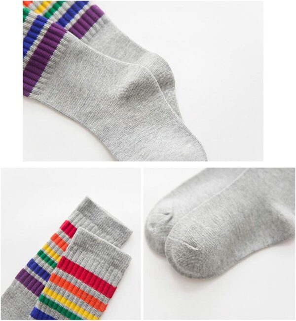 Kids Striped Socks Cotton Polyester Boys Girls 1-10 Years-5