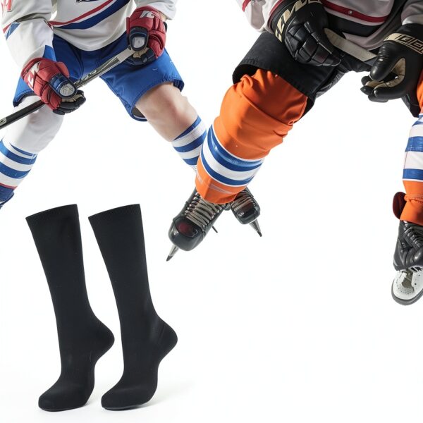 Youth Hockey Socks 3-Pack Polyester Spandex Blend Durable-5
