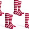 Girls Knee High Socks Pull On Closure Machine Washable-0