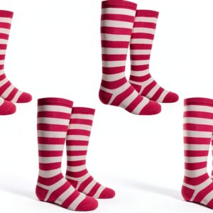 Girls Knee High Socks Pull On Closure Machine Washable-0
