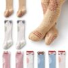 Pavo Anti Skid Knee High Socks for Toddlers Boys Girls-0