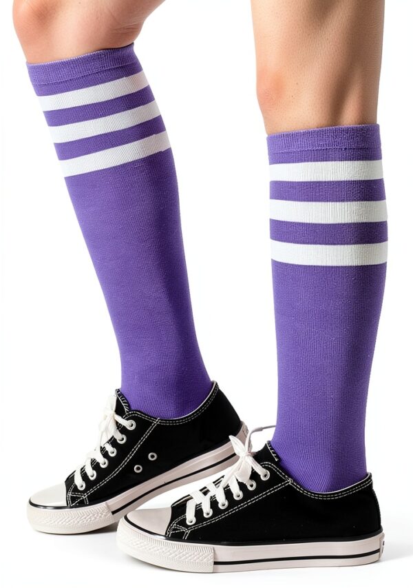 Henwarry Knee High Socks Kids Cotton Comfortable Durable-2