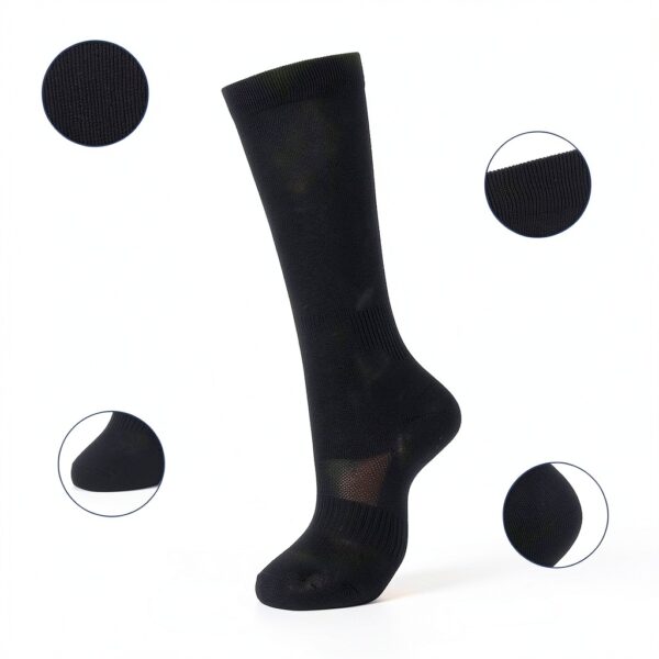 Youth Hockey Socks 3-Pack Polyester Spandex Blend Durable-2