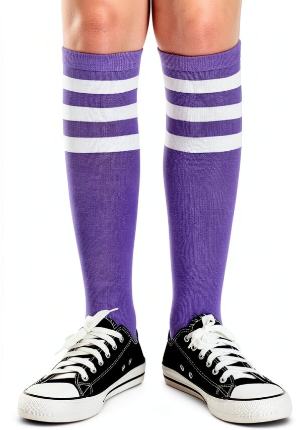 Henwarry Knee High Socks Kids Cotton Comfortable Durable-3