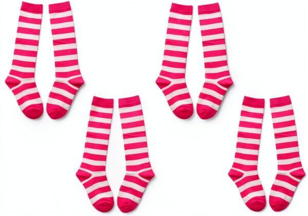 Girls Knee High Socks Pull On Closure Machine Washable-1