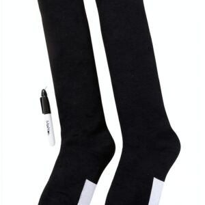 MeMoi Girls Knee High Socks Cotton Blend Name Markers-0