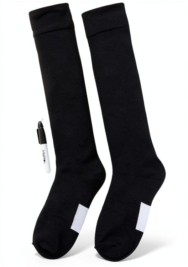 MeMoi Girls Knee High Socks Cotton Blend Name Markers-0