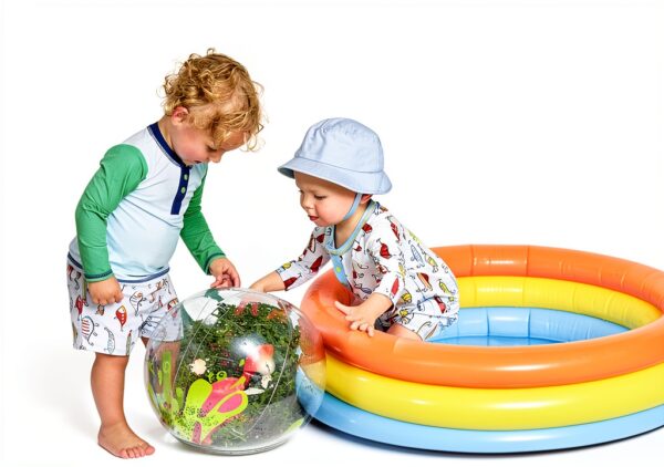 Fishing Lure Rash Guard Set Mud Pie Baby Boys Sun Protection-3