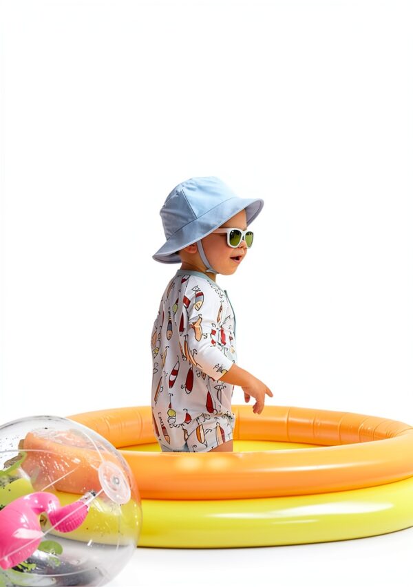 Fishing Lure Rash Guard Set Mud Pie Baby Boys Sun Protection-2