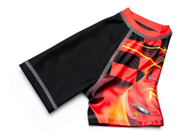 Disney Pixar Cars Boys Rash Guard UPF 50 Swim Set-6