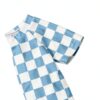 Baby Boy Checkered Rash Guard Swimsuit Set Blue Quick Dry-5