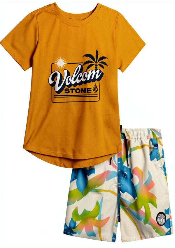 B VOL Boys Swim Set Quick Dry Adjustable Waistband-0