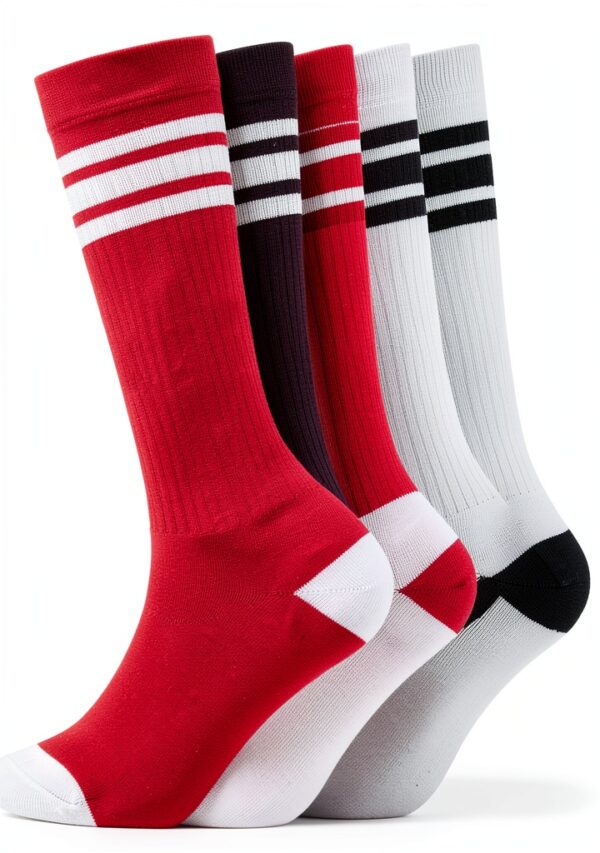 NEVSNEV Boys Knee High Socks Cotton Elastic Thick Toe-1