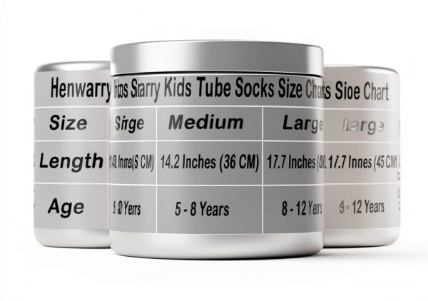Henwarry Knee High Socks Kids Cotton Comfortable Durable-4