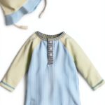 Mud Pie Baby Boys Rash Guard Set Nylon Spandex Seersucker-0