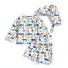 Baby Boys Swim Set Polyester Quick Dry Shark Sailboat Design-5