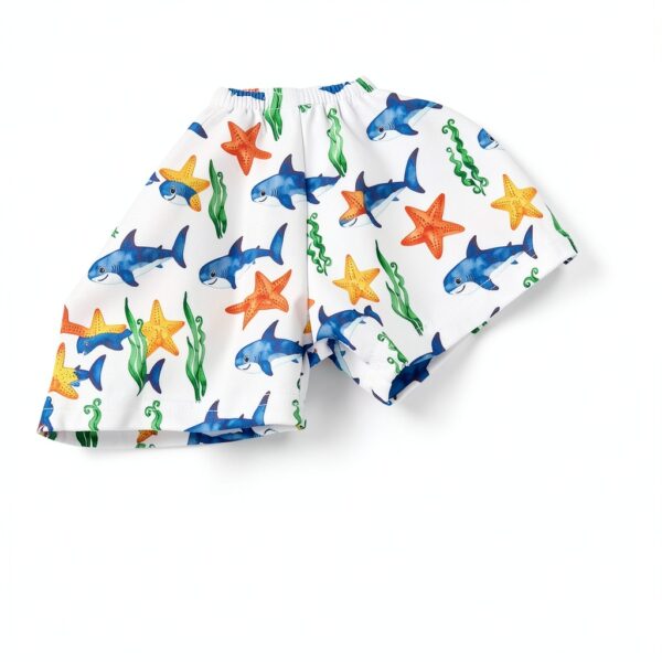Baby Boys Swim Set Polyester Quick Dry Shark Sailboat Design-4
