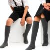 LAETAN Kids Knee High Socks Cotton Stretch School Uniform-4