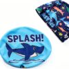 Baby Boys Swimwear Set Polyester Spandex Sun Protection-1
