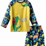 Baby Boys Rash Guard Set Sun Protection Swimwear Shark-0