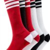 NEVSNEV Boys Knee High Socks Cotton Elastic Thick Toe-0