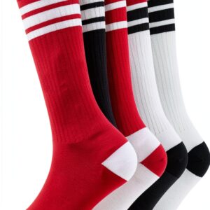 NEVSNEV Boys Knee High Socks Cotton Elastic Thick Toe-0