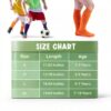 Kids Soccer Socks Cotton Spandex Striped Design Girls Boys-2