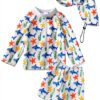 Baby Boys Swim Set Polyester Quick Dry Shark Sailboat Design-0