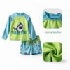 Baby Boys Rash Guard Swim Set UPF 50 Sun Protection-2