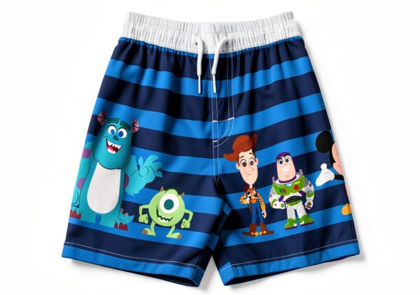 Bentex Disney Boys Rash Guard Set UPF 50 Swimwear-2