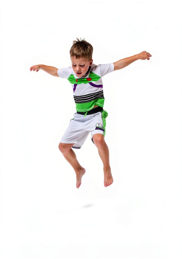 Bentex Toy Story Boys UPF 50 Swim Set Rash Guard Shorts-3