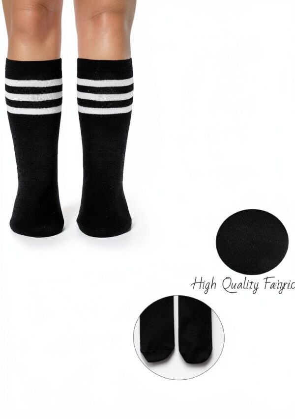 Kids Soccer Socks Cotton Knee High Sports Socks Unisex-7