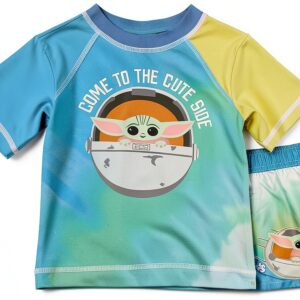 Star Wars Rash Guard Set UPF 50 Baby Boys Swimwear-0