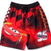 Disney Pixar Cars Boys Rash Guard UPF 50 Swim Set-3
