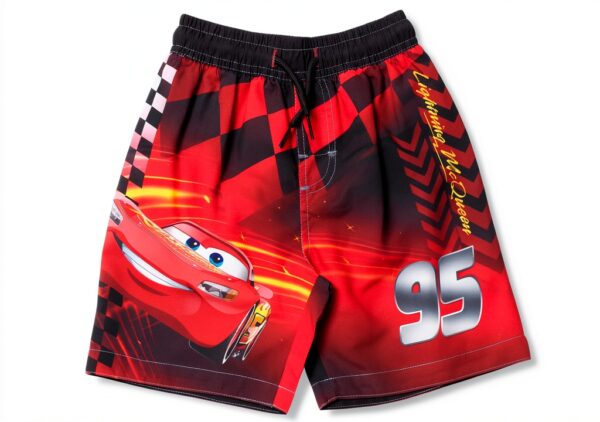 Disney Pixar Cars Boys Rash Guard UPF 50 Swim Set-3