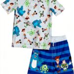 Bentex Disney Boys Rash Guard Set UPF 50 Swimwear-0