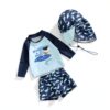Baby Boys Rash Guard Swimsuits UPF 50 Sun Protection-2