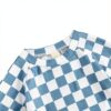 Baby Boy Checkered Rash Guard Swimsuit Set Blue Quick Dry-4